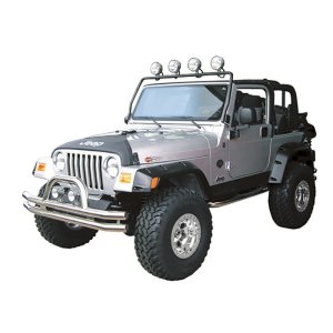 Jeep Wrangler TJ Light Bar - Rugged Ridge - Full Frame - Black - `97-`06 Jeep Wrangler TJ Light Bar - Rugged Ridge - Full Frame - Black - `97-`06